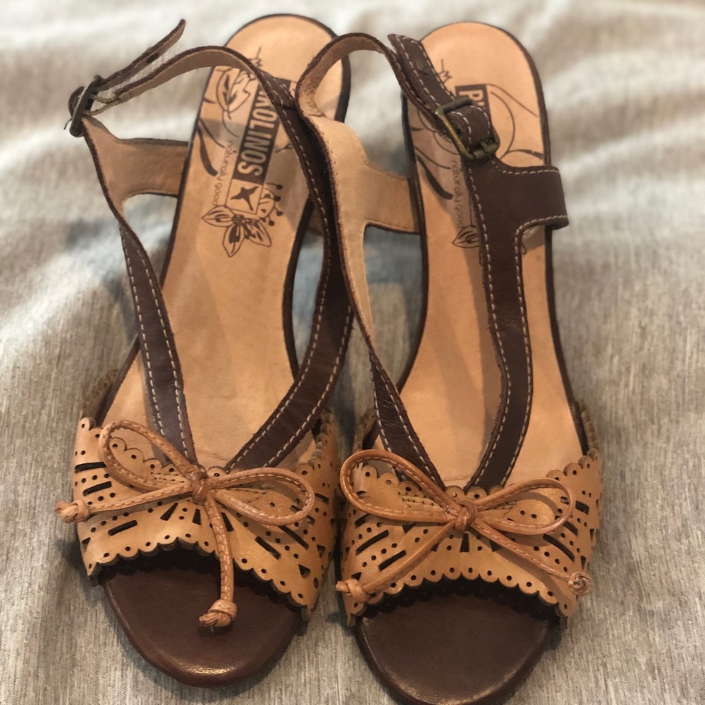 Pikolinos Open Toe Ankle Strap Heel